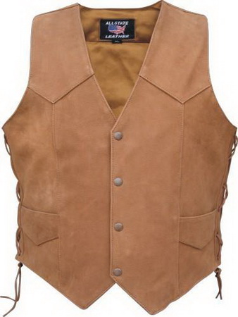 Men's side lace gun pocket vest