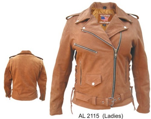 Ladies Brown M/C jacket
