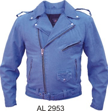 Blue Denim Flap Jacket
